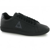 Le Coq Sportif Courtone S Cuir Noir - Chaussures Baskets Basses Homme Vendre Alsace